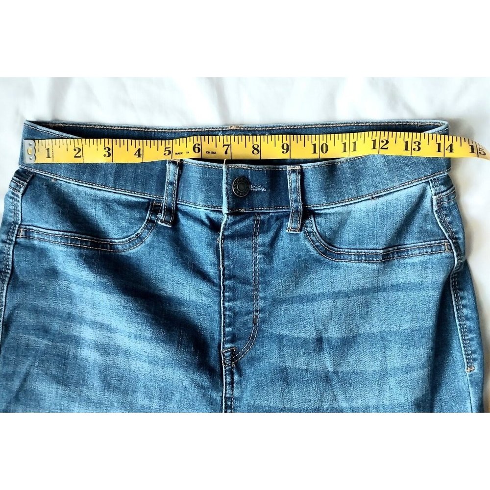 Arizona Juniors Jeggings Blue Distressed High Rise Denim 9 28X28 - Picture 2 of 5